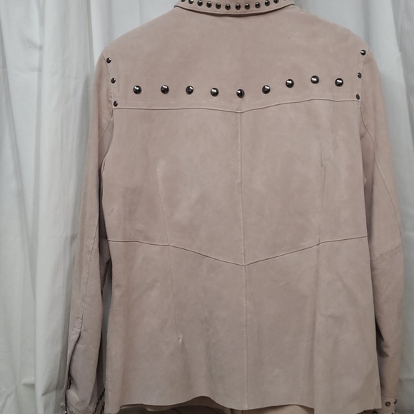 CHI szXL rose lambs leather overcoat needs a clea - Picture 2 of 3